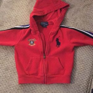 Polo zip up hoodie
